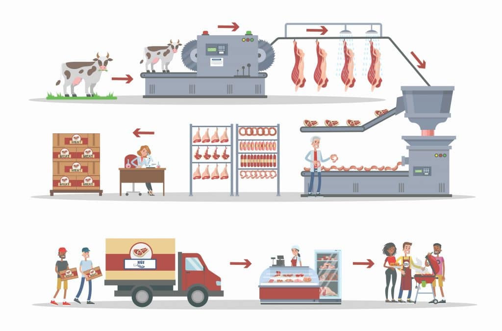meat distribution
